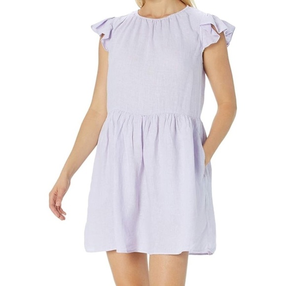 Velvet by Graham & Spencer Women's Evonne Flutter Sleeve Dress Size XS - Picture 1 of 9